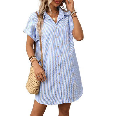 Arletta – Relaxed Button-Up Shirt Dress