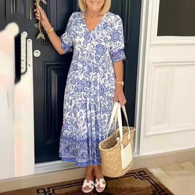 Leja – Bohemian Floral Maxi Dress