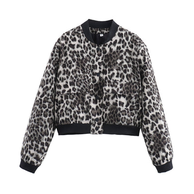 Miley – Cropped Utility Bomber Jacket