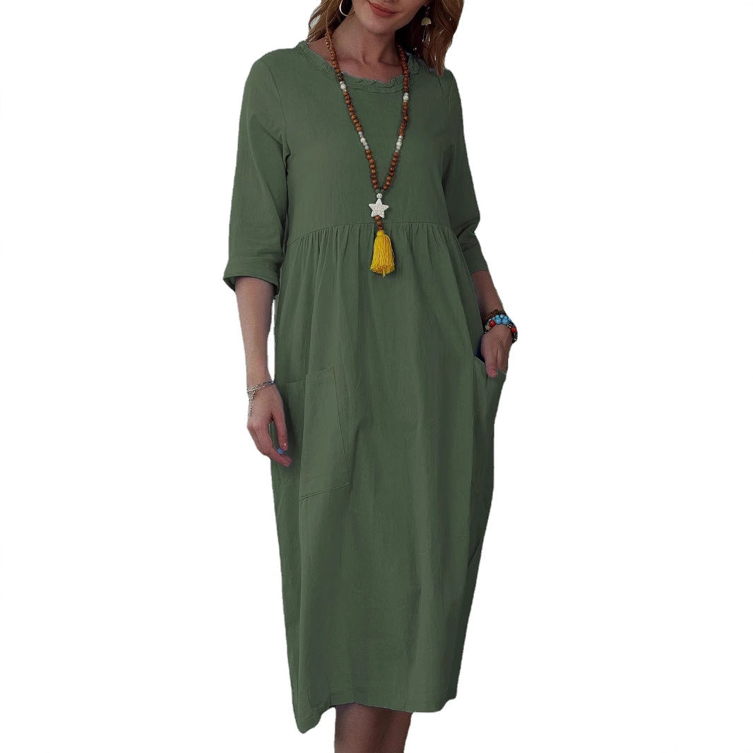Meta – Relaxed Pocket Midi Dress