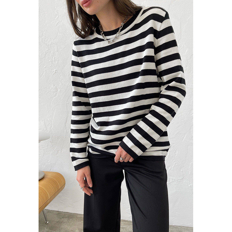 Sable – Classic Striped Knit Top