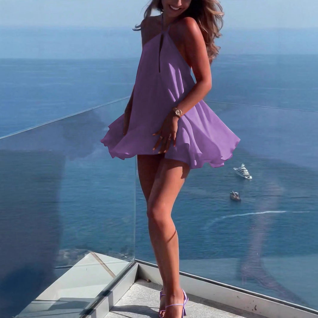 Harley – Swing Halter Mini Dress