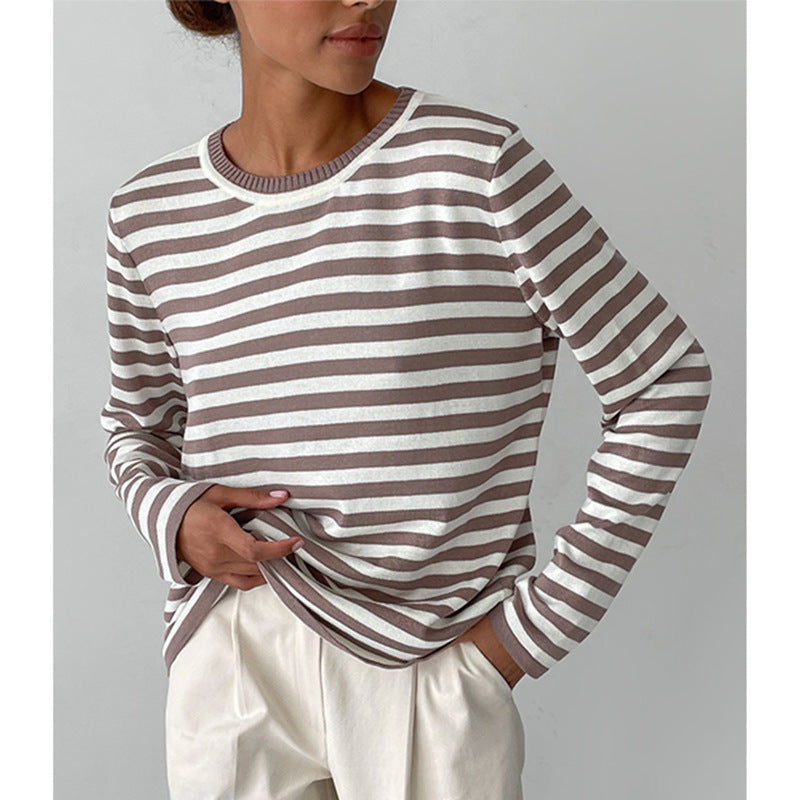 Sable – Classic Striped Knit Top