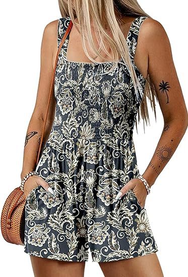Fayra – Smocked Floral Jumpsuit