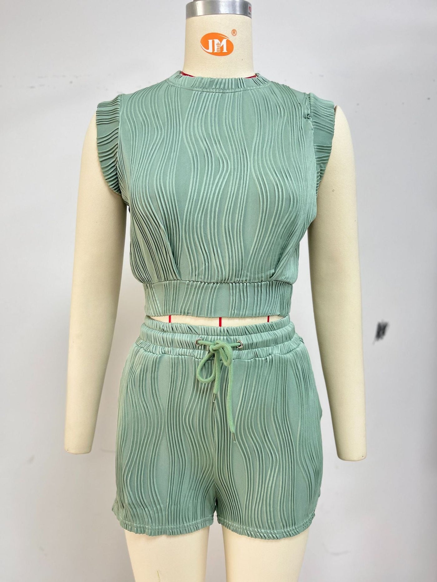 Romy – Textured Sleeveless Lounge Set