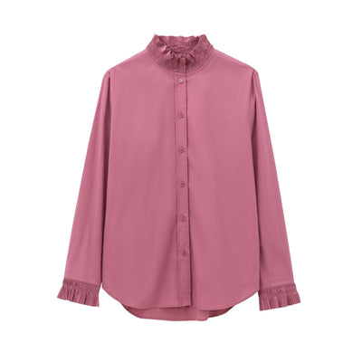 Ferne – Ruffle Collar Button Blouse