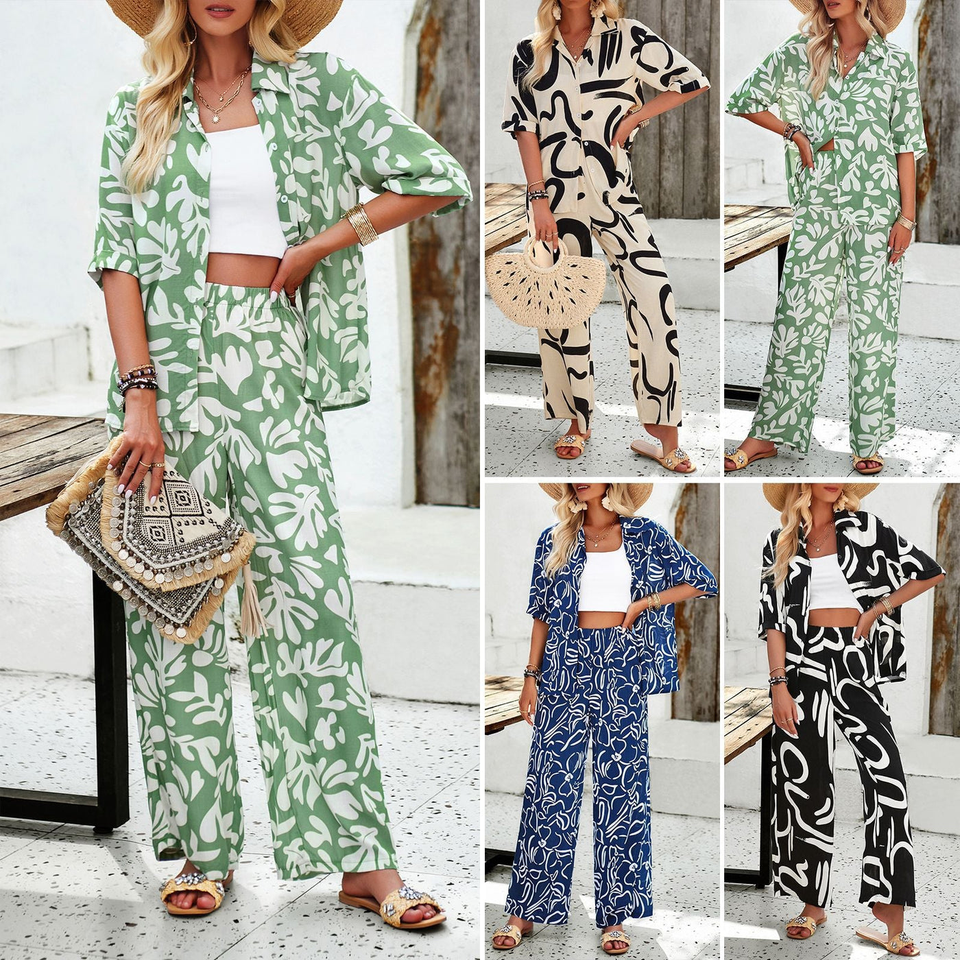 Zairra – Abstract Print Co-Ord Set