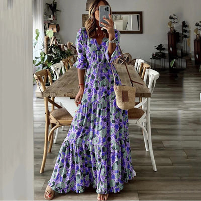Sorrelith – Tiered Floral Maxi Dress