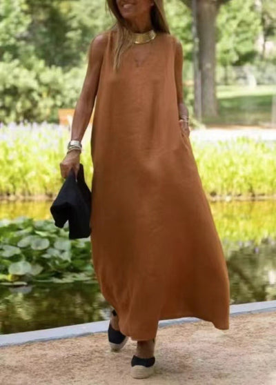 Hannelore – Sleeveless V-Neck Maxi Dress