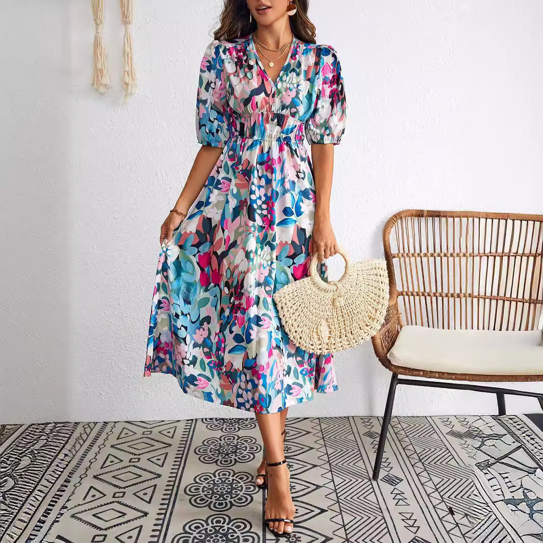 Senta – Garden Bloom Midi Dress