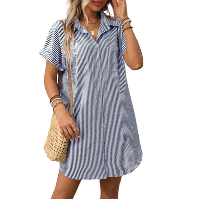 Arletta – Relaxed Button-Up Shirt Dress