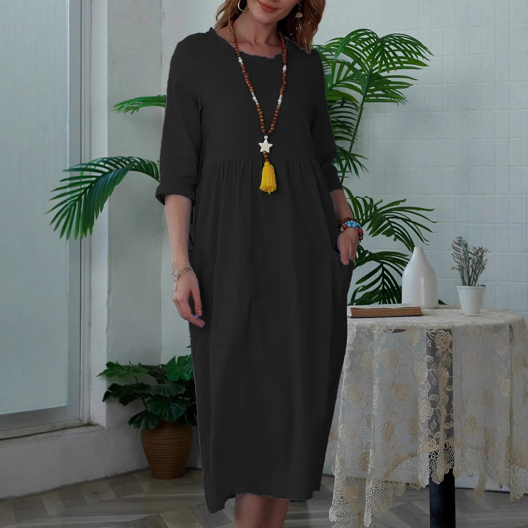 Meta – Relaxed Pocket Midi Dress
