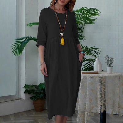 Meta – Relaxed Pocket Midi Dress
