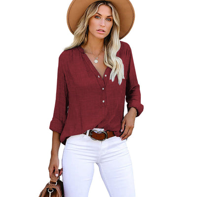 Dionne – Relaxed Button Blouse