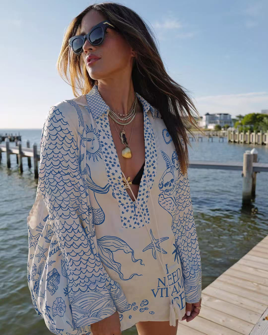 Torrin – Printed Beach Tunic Set