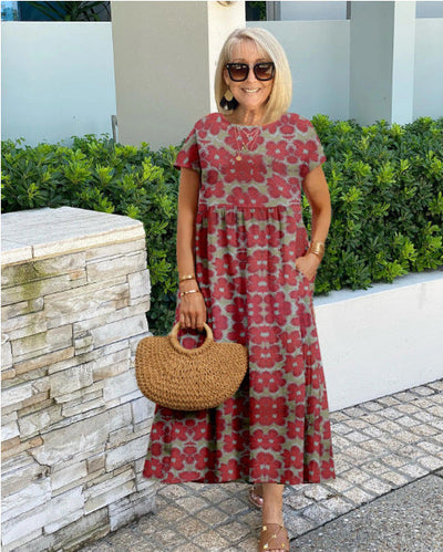 Sabine – Floral Print Maxi Dress