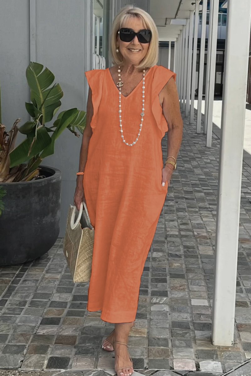 Ngozi – Relaxed Sleeveless Midi Dress
