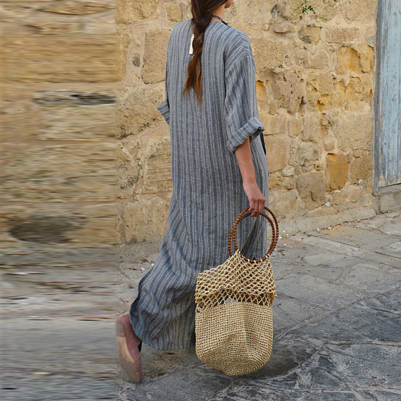 Unity – Striped Pocket Maxi Dress