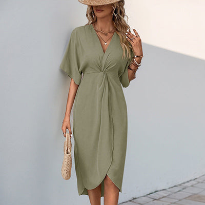 Sedra – Twist Front Midi Dress