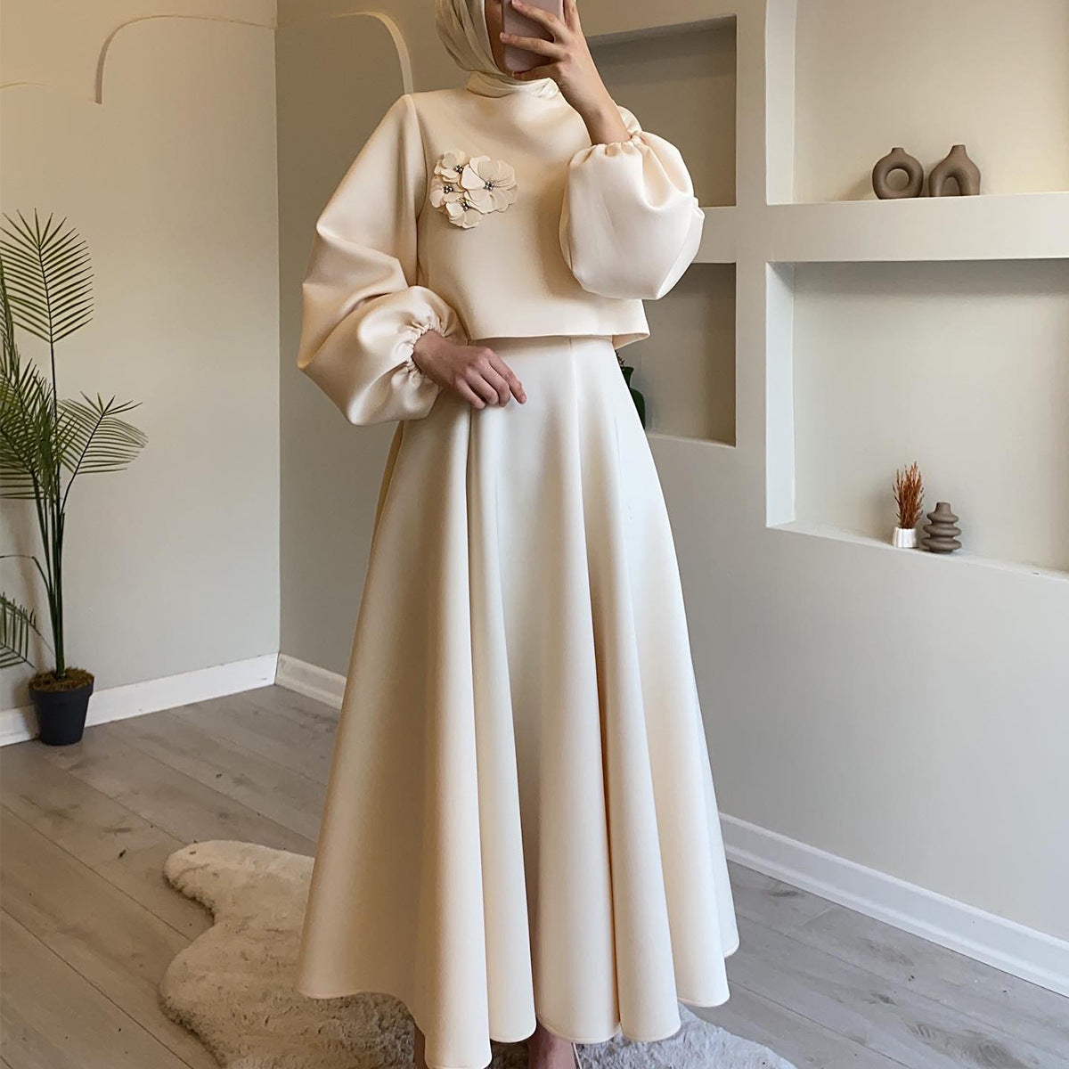 Fiora – Elegant Flared Modest Dress