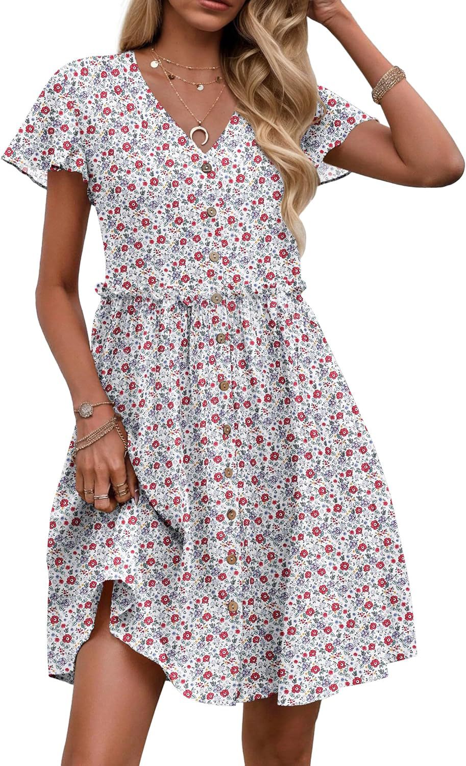 Liliosa – Button-Down Short Sleeve Dress