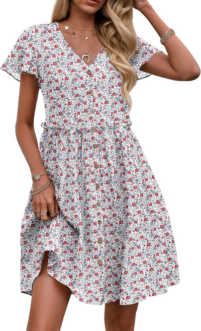 Liliosa – Button-Down Short Sleeve Dress