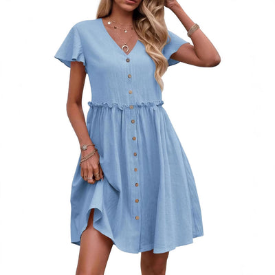 Liliosa – Button-Down Short Sleeve Dress