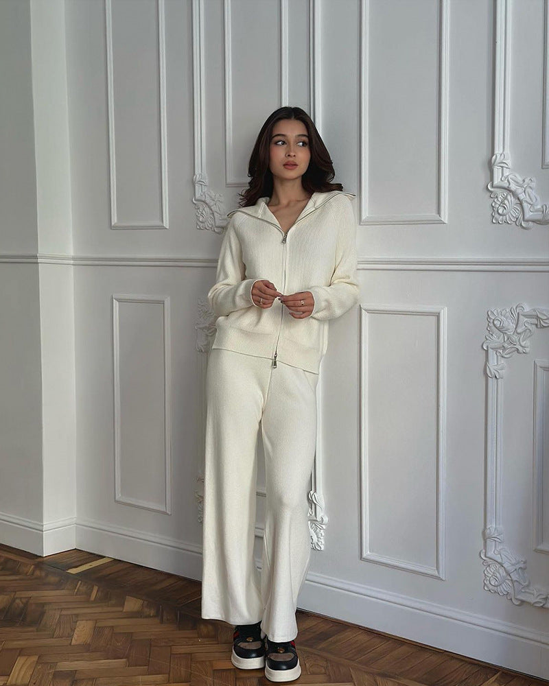 Melody – Zip-Up Knit Loungewear Set