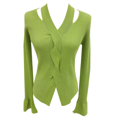 Darcie – Ribbed Wrap Sweater