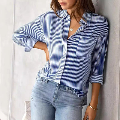 Angel – Striped Button-Up Shirt