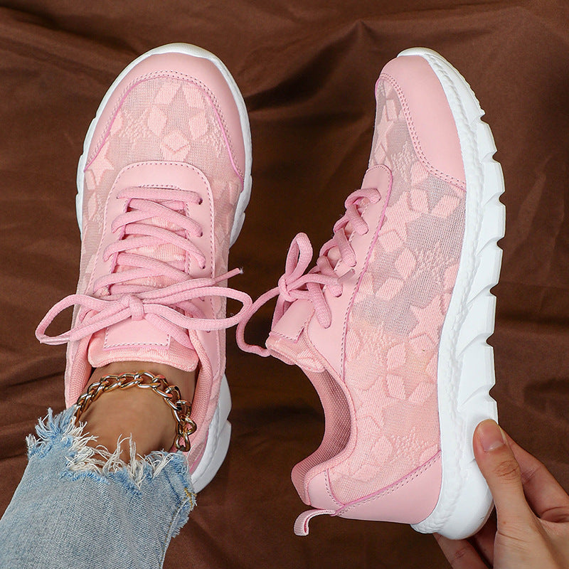 Flynn – Lace Panel Chunky Trainers