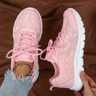 Flynn – Lace Panel Chunky Trainers