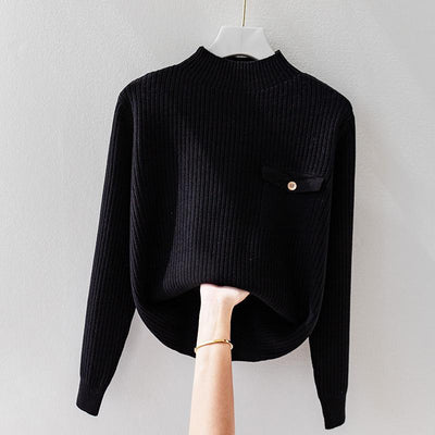 Sabrina – Ribbed Knit Sweater