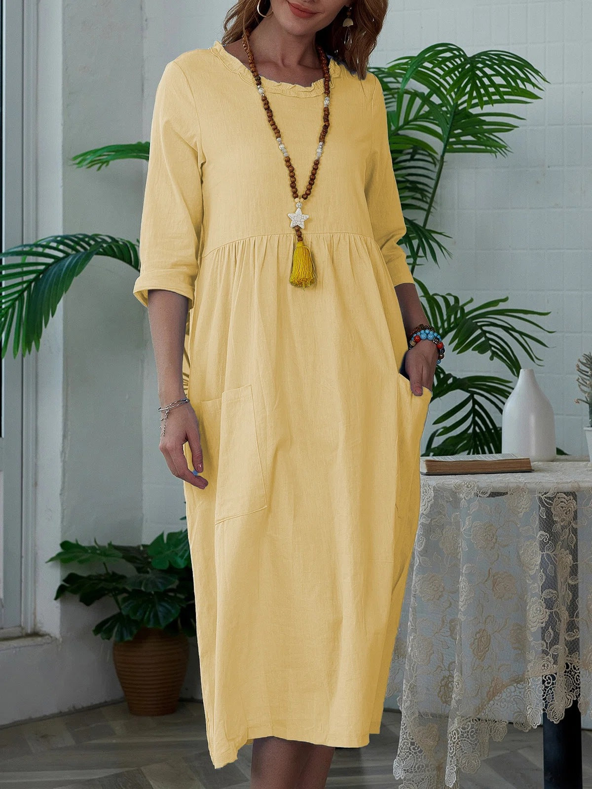 Meta – Relaxed Pocket Midi Dress