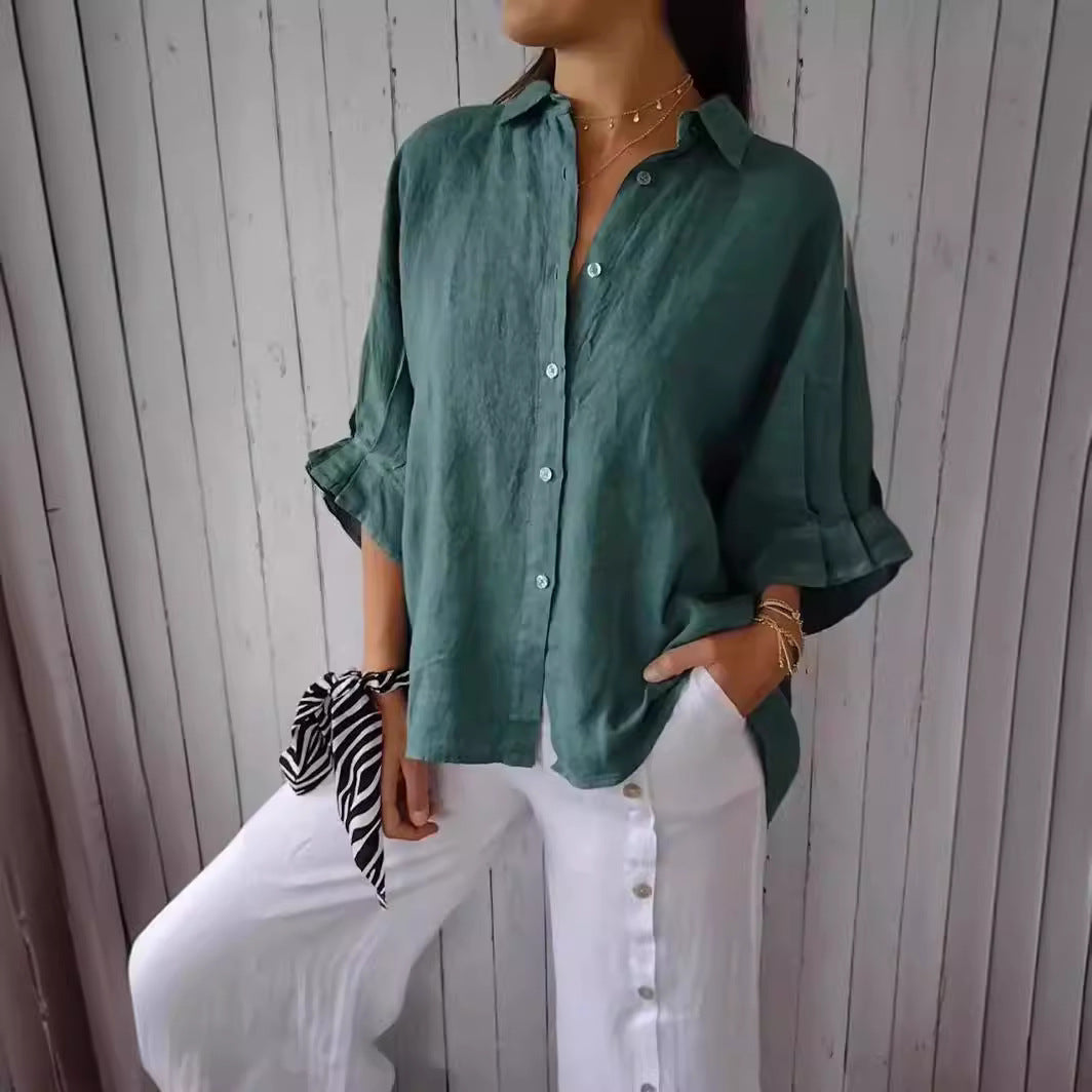 Kimberly – Relaxed Button-Up Shirt