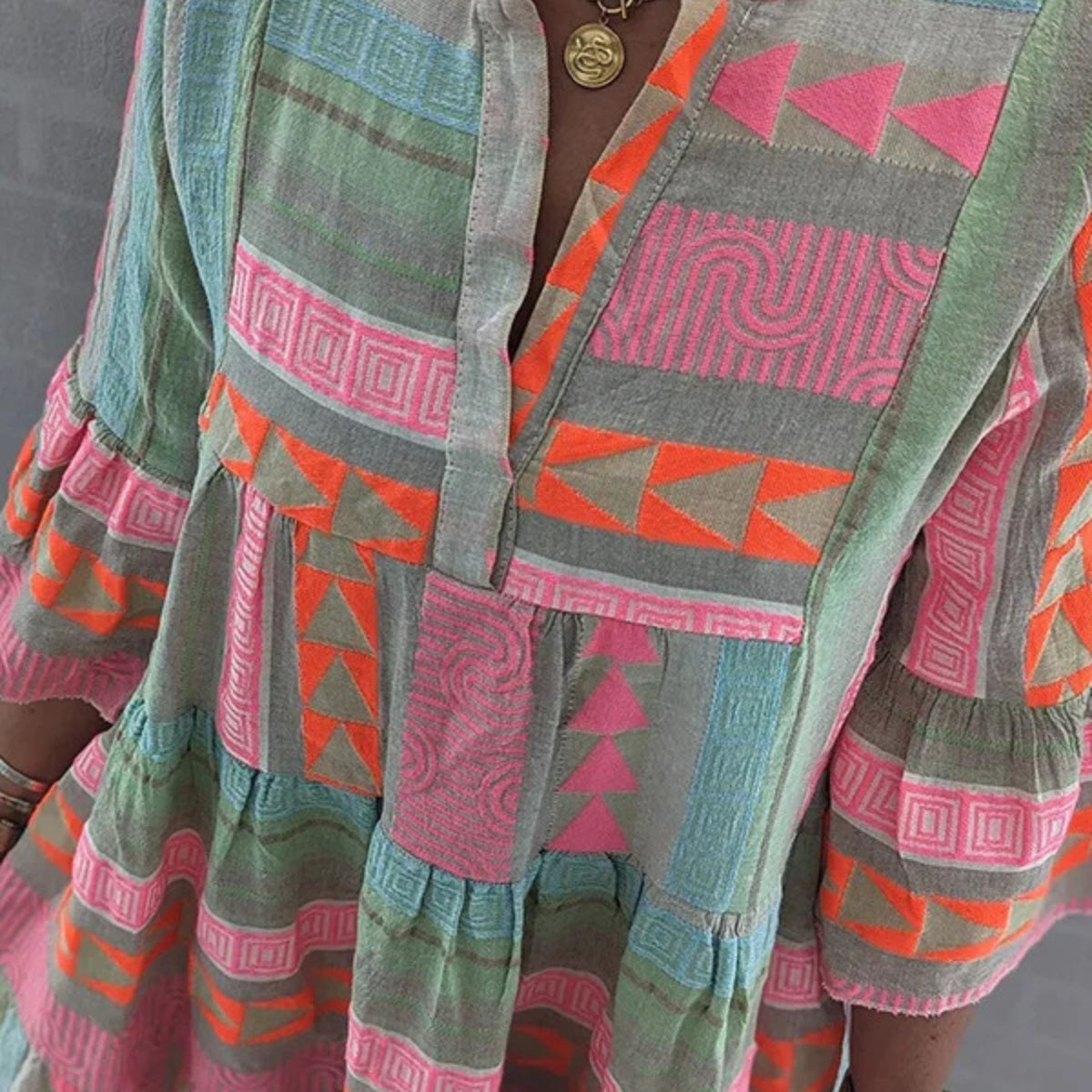 Stacey™ | Embroidered Lightweight Dress