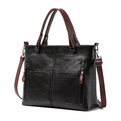 Lina™ - Vintage Leather Shoulder Bag