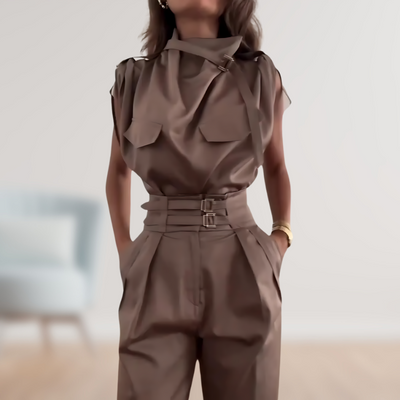 Jazlyn - Stylish Belted Jumpsuit