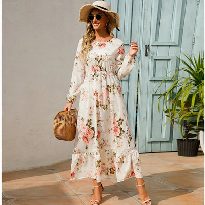 Marga – Floral Long Sleeve Maxi Dress