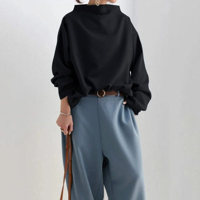 Wanda - High-Neck Soft Knit Top