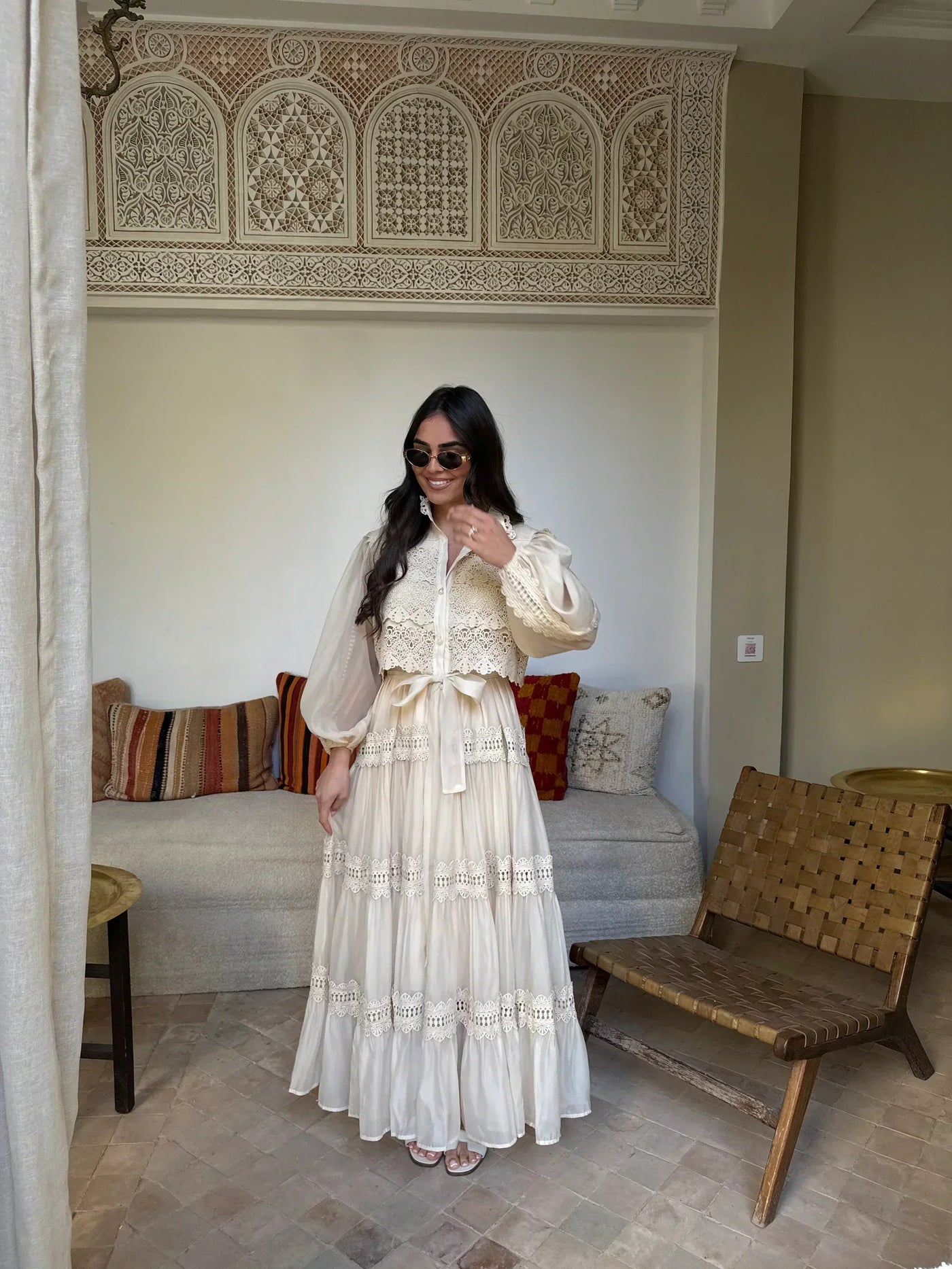 Lexi - Embroidery Maxi Dress