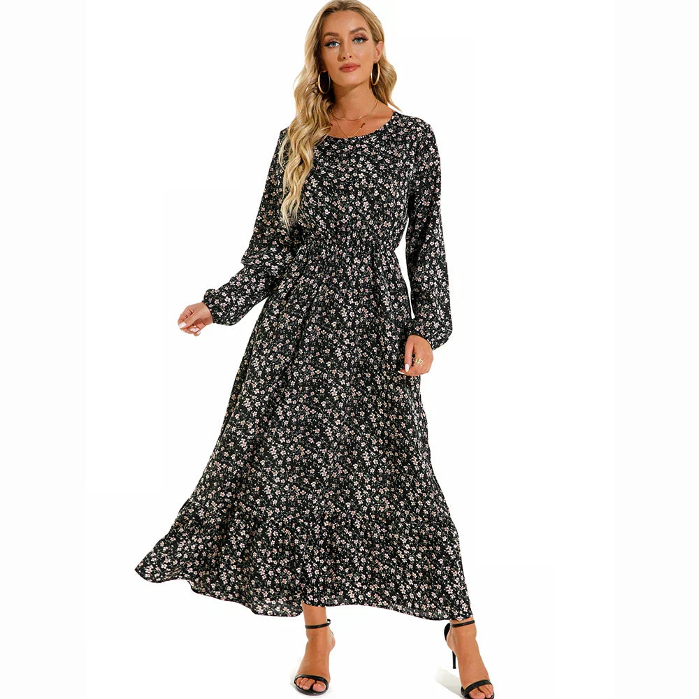 Marga – Floral Long Sleeve Maxi Dress