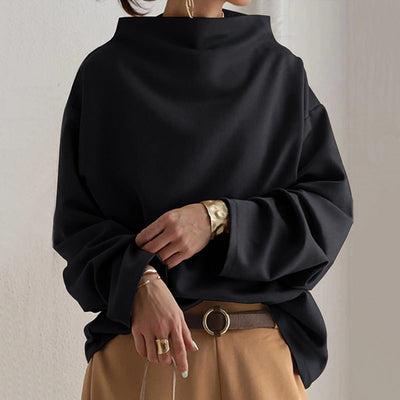 Wanda - High-Neck Soft Knit Top