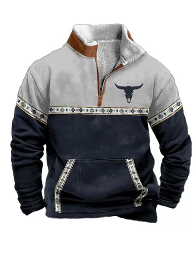 Nordic Forge™ | Half-Zip Fleece Hoodie