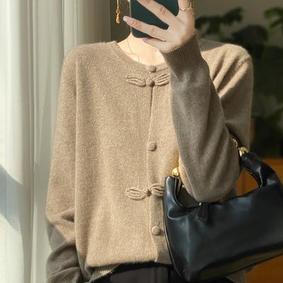 Heather - Bow Design Cardigan