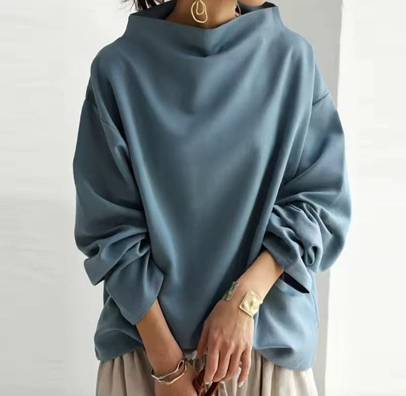 Wanda - High-Neck Soft Knit Top