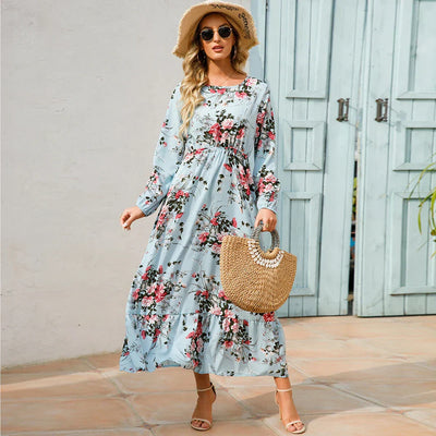 Marga – Floral Long Sleeve Maxi Dress