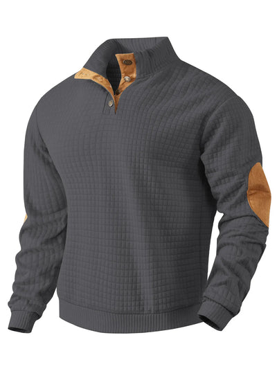 Devonshire™ | Quilted Quarter-Button Jumper