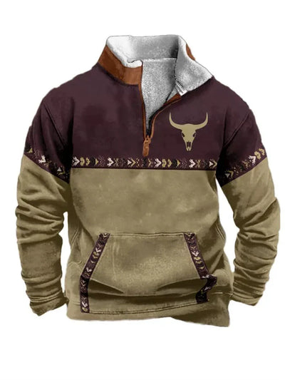 Nordic Forge™ | Half-Zip Fleece Hoodie