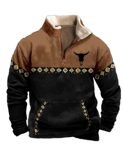 Nordic Forge™ | Half-Zip Fleece Hoodie